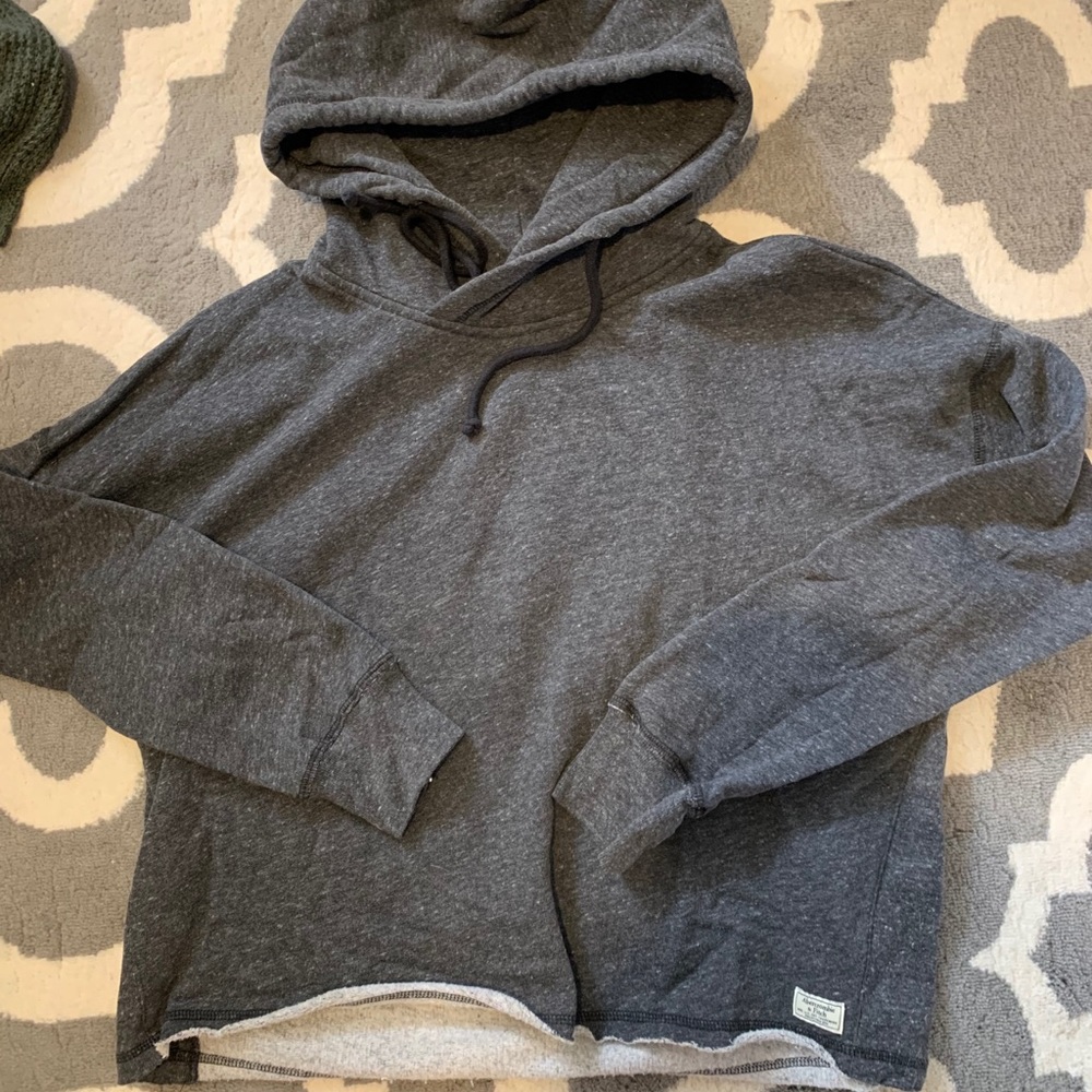 Abercrombie and Fitch grey hoodie pocketless